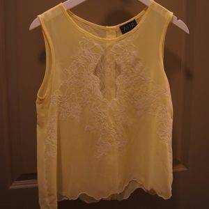 ASTR Yellow Lace Blouse